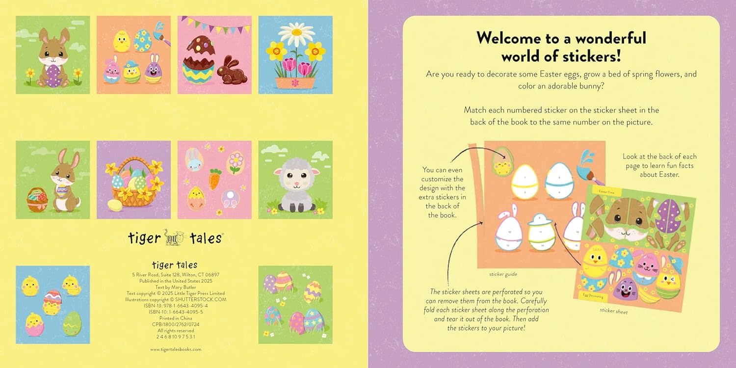 Color with Stickers: Easter