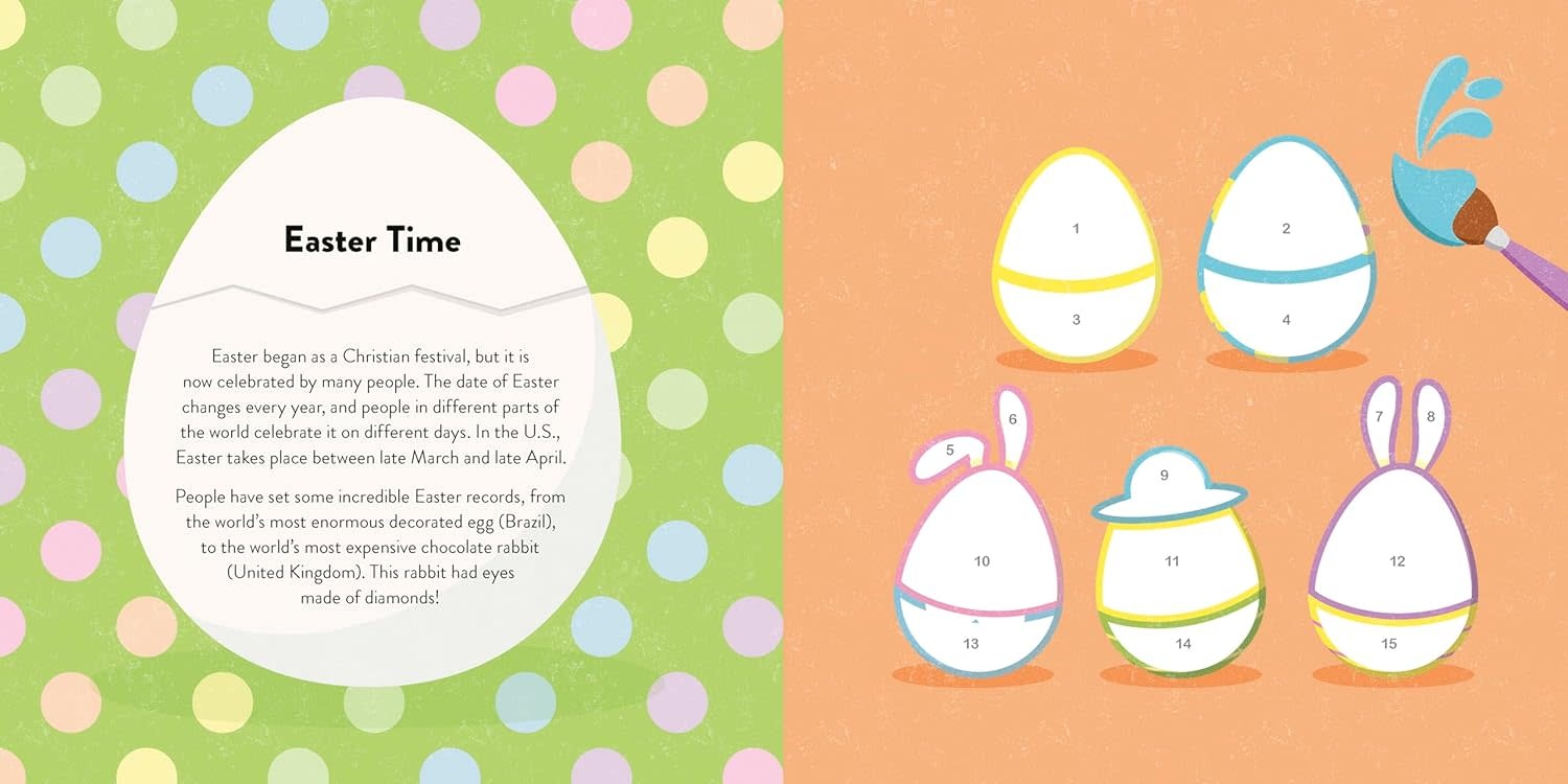 Color with Stickers: Easter
