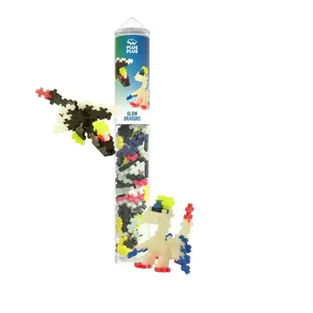 Plus-Plus 100pc Tube Glow Dragons