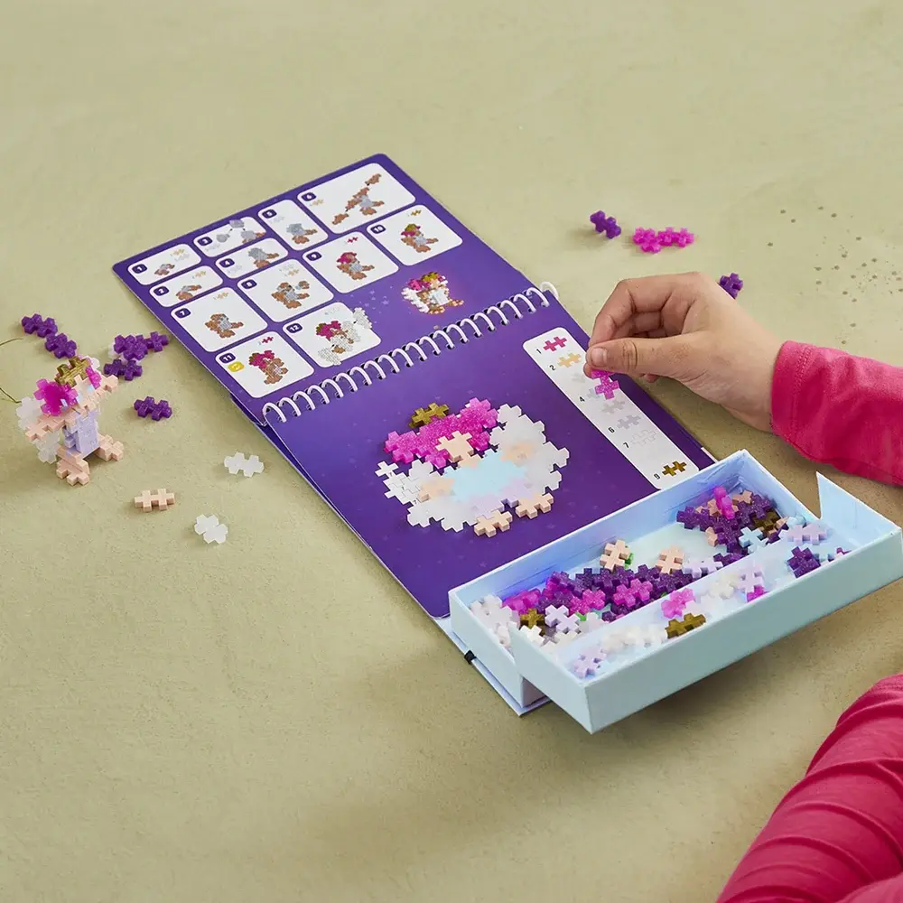 Plus-Plus Puzzle by Number Activity Pads Enchanted Forest