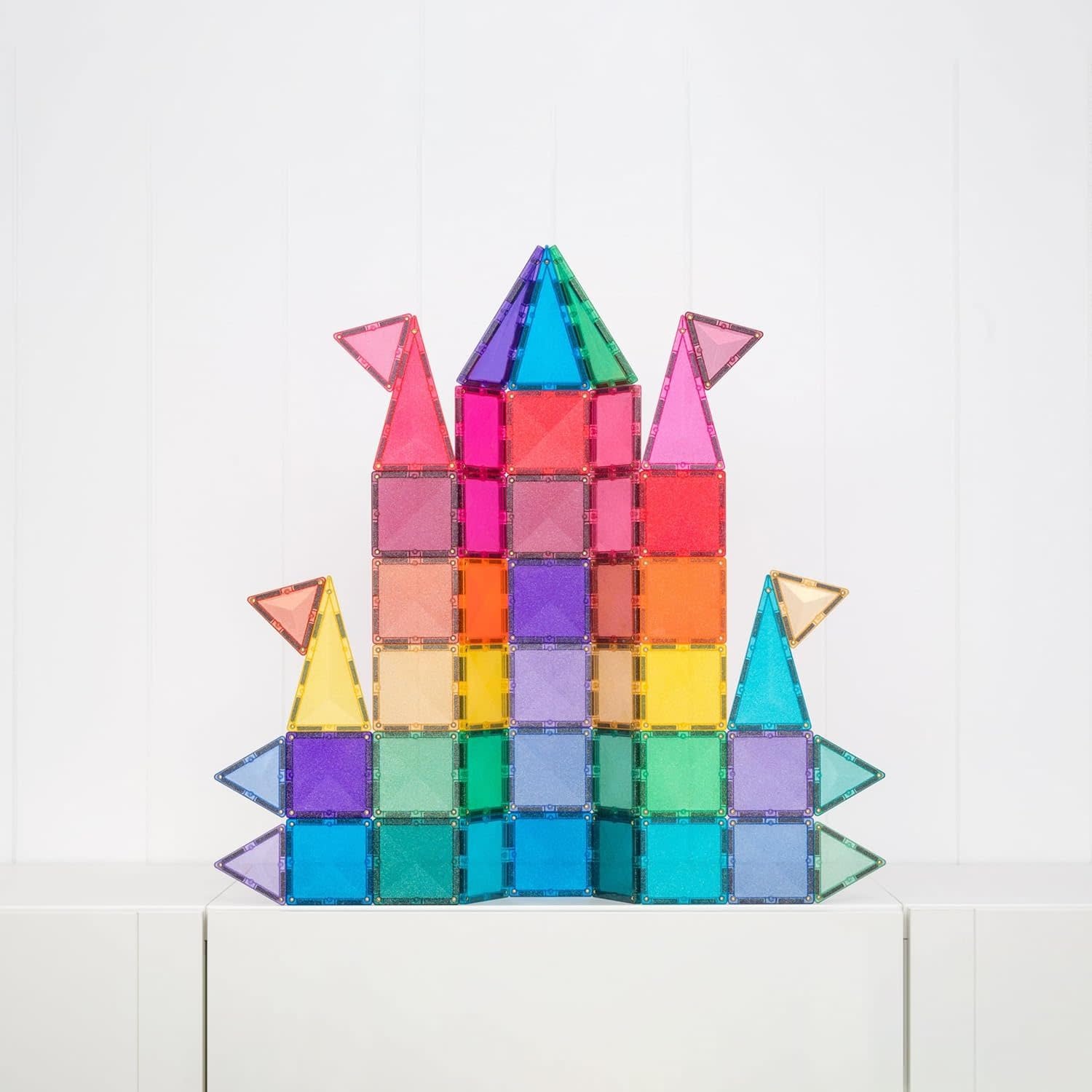 Connetix Magnetic Tiles Glitter Castle Pack 48pc
