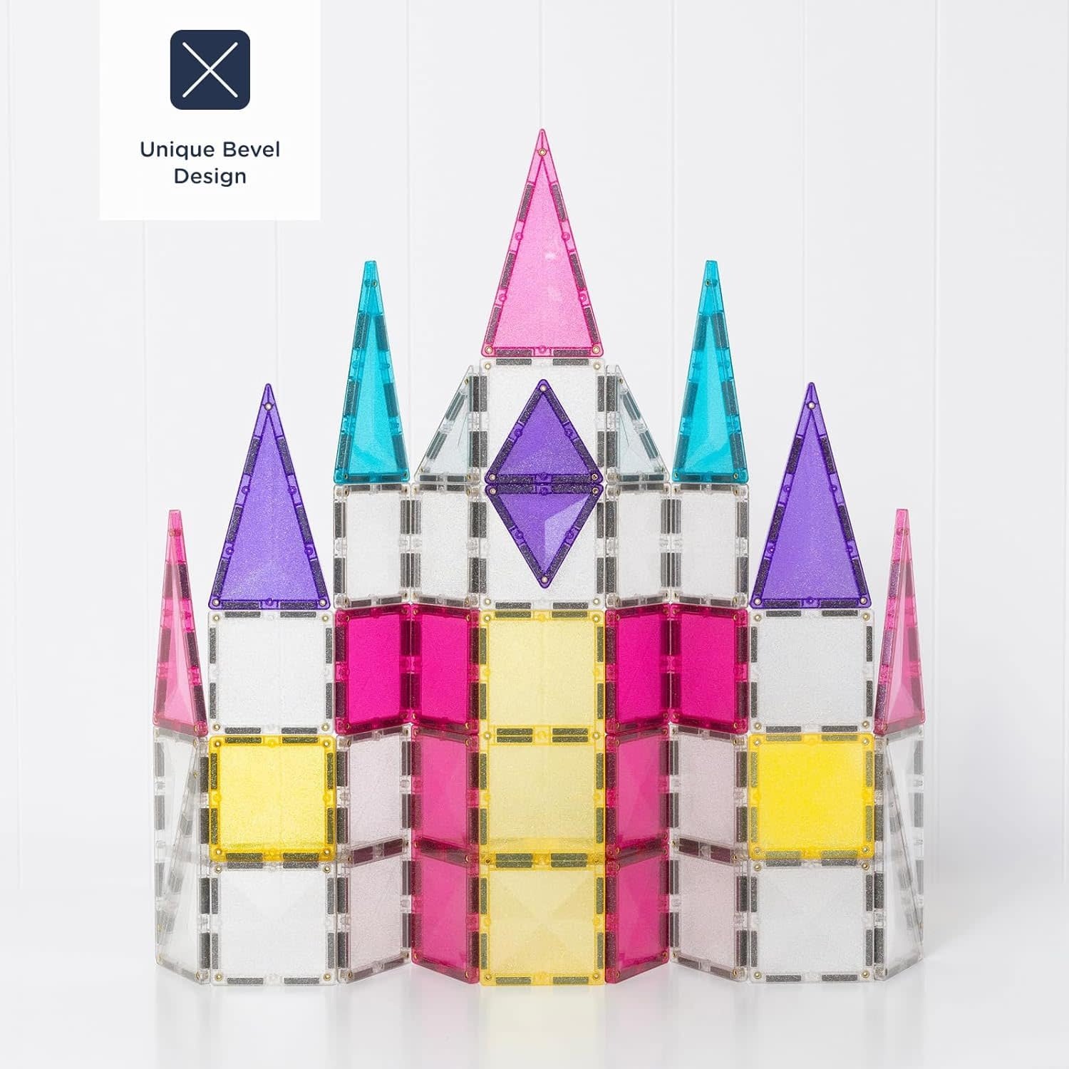 Connetix Magnetic Tiles Glitter Unicorn Pack 56pc