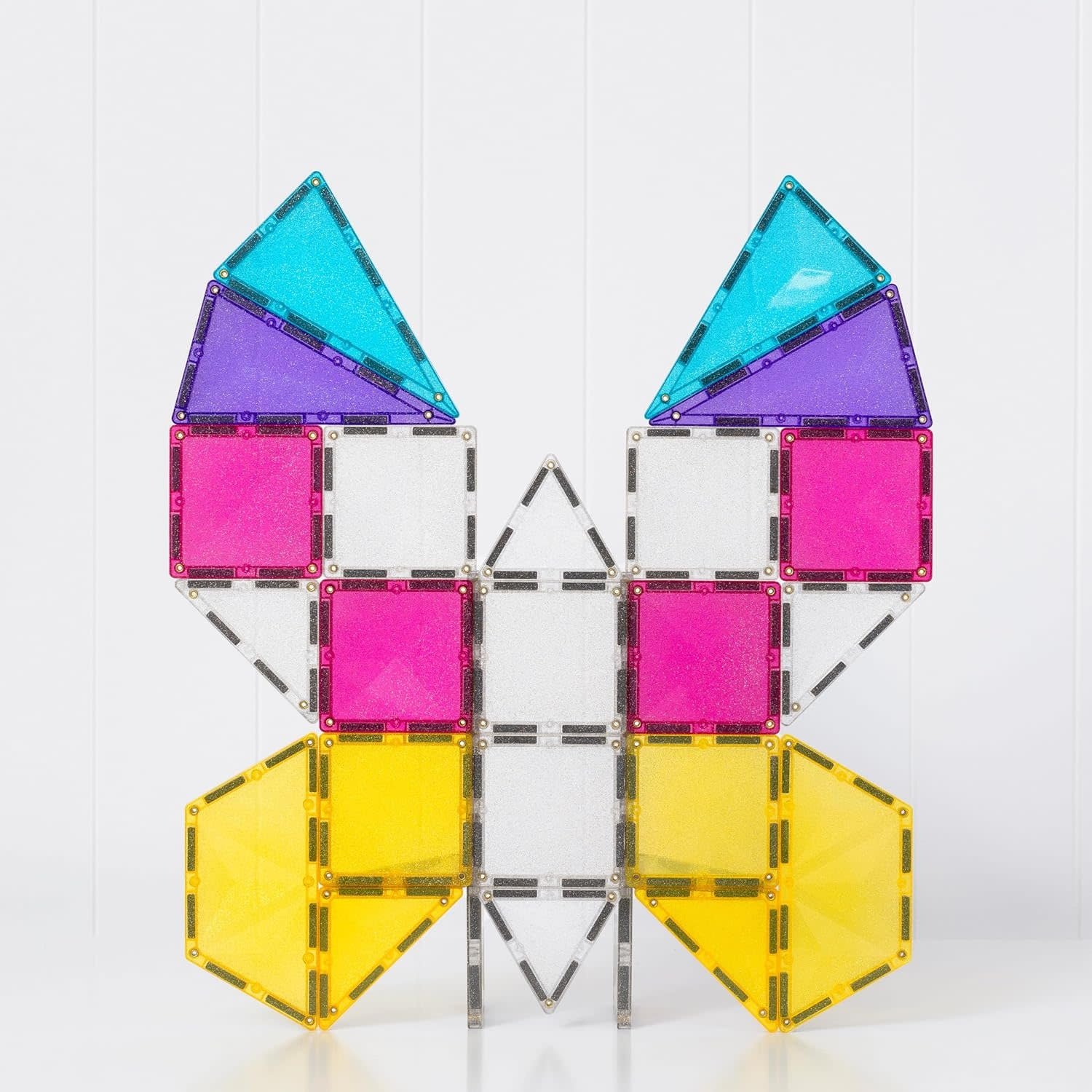 Connetix Magnetic Tiles Glitter Unicorn Pack 56pc