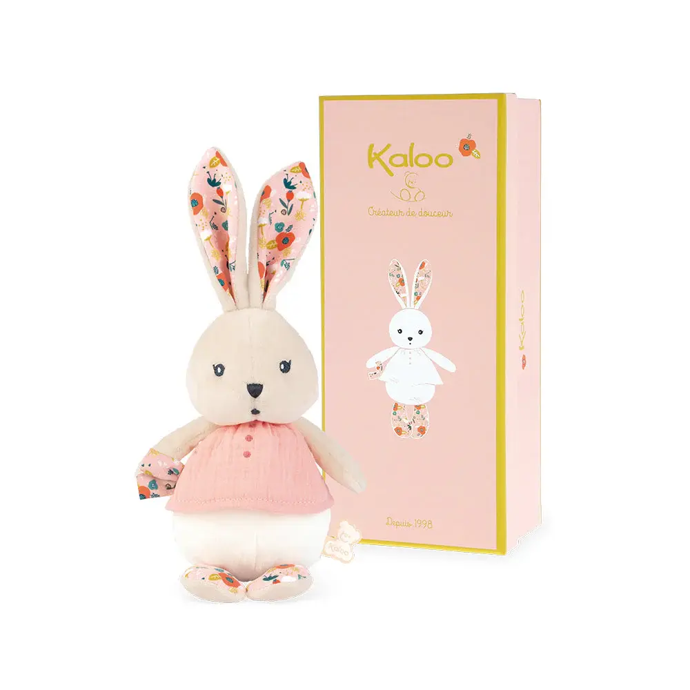 Kaloo K'Doux: Rabbit Pink with Poppies