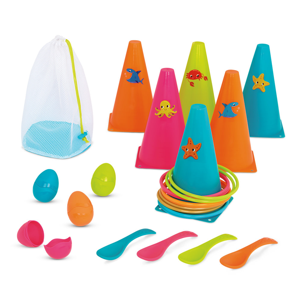 B.Summer Ring Toss & Egg and Spoon Game