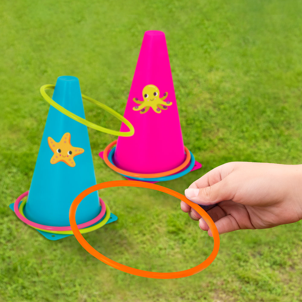 B.Summer Ring Toss & Egg and Spoon Game