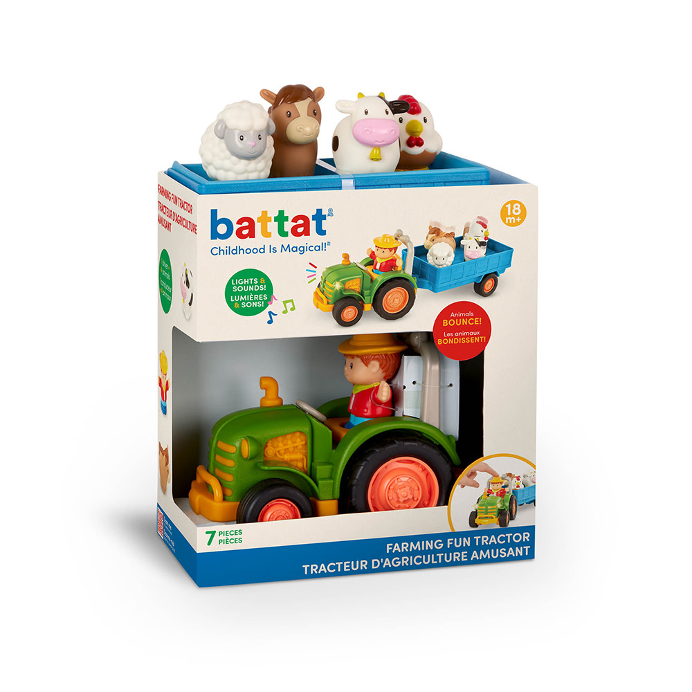 Battat Farm Tractor & Trailer Lights and Sounds