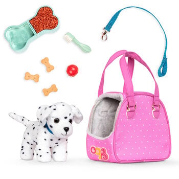 Our Generation Dog in Carrier - Dalmatian
