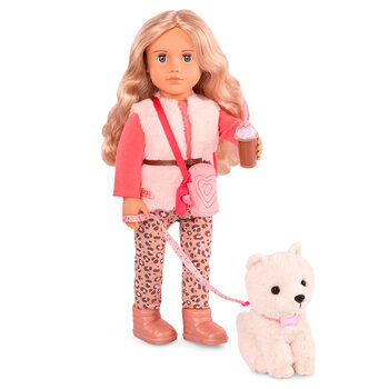 Our Generation Our Generation 18" Deluxe Doll & Pet Kinsley and Kinzi Shih Tzu