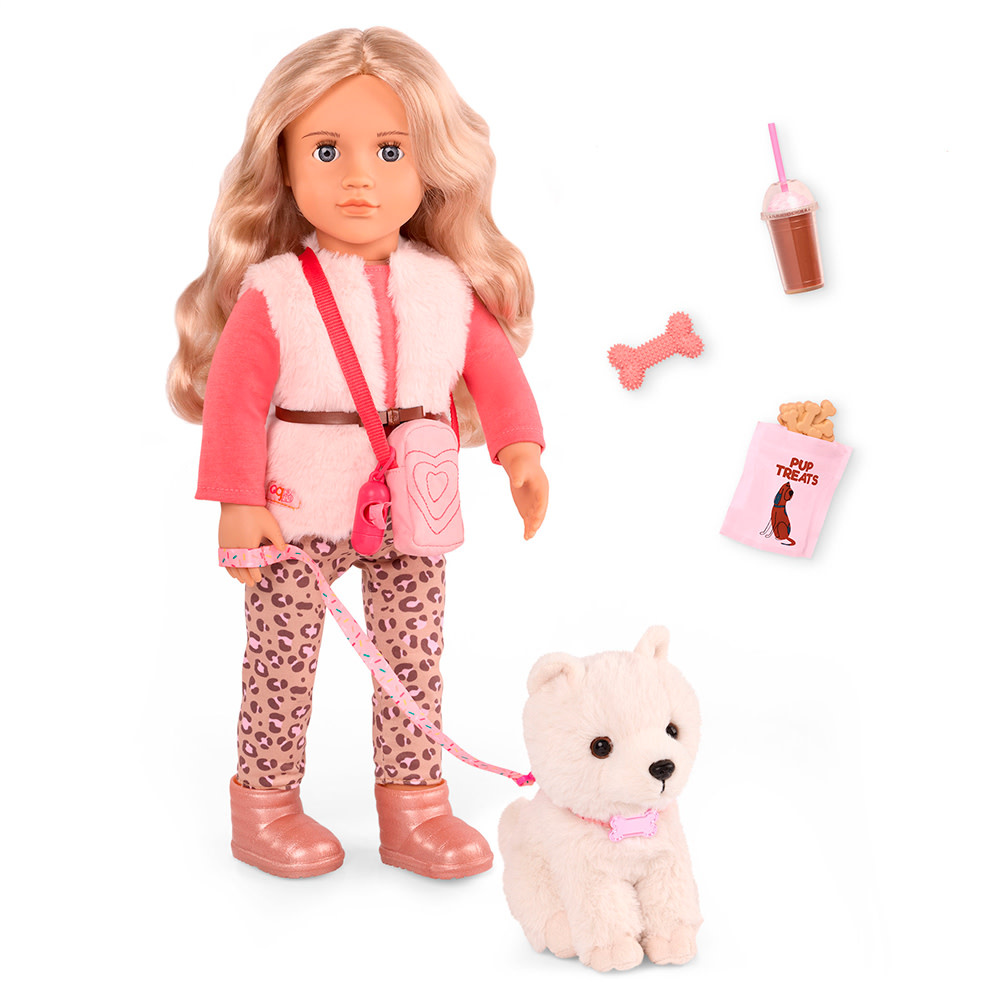 Our Generation Our Generation 18" Deluxe Doll & Pet Kinsley and Kinzi Shih Tzu