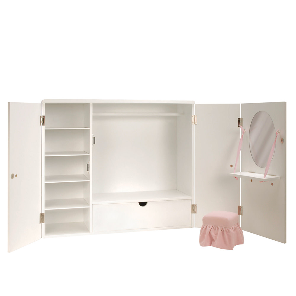 OG Doll Furniture - Wooden Wardrobe