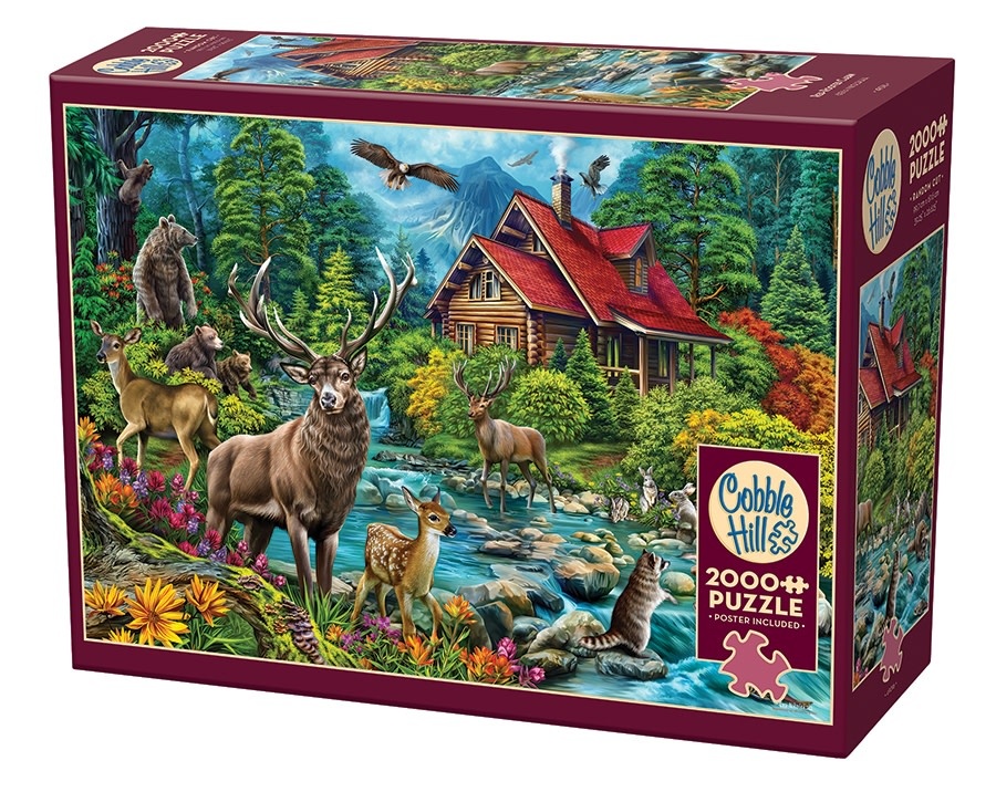 Cobble Hill Puzzles Cobble Hill Puzzle 2000pc Red-Roofed Cabin