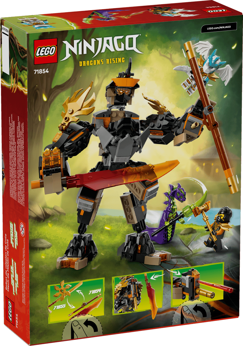 Lego Lego Ninjago Cole's Mission Mech & Dragon Zane