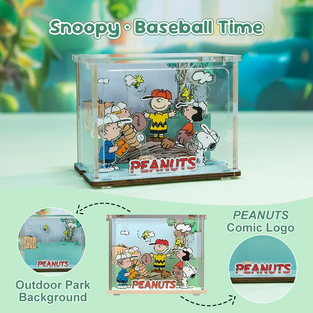 Snoopy Baseball Time Puzzle