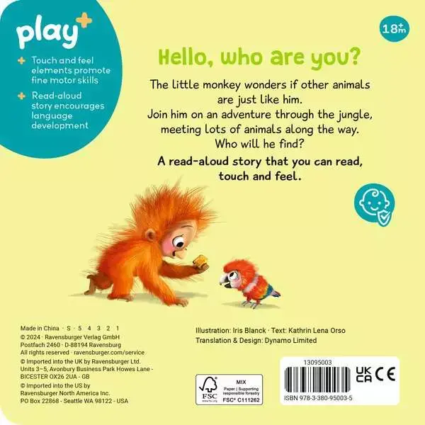 Ravensburger Play + Book Are You A Monkey Like Me?