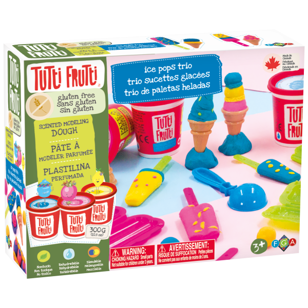 Tutti Frutti Tutti Frutti Modelling Dough Gluten Free Ice Pops Trio Kit