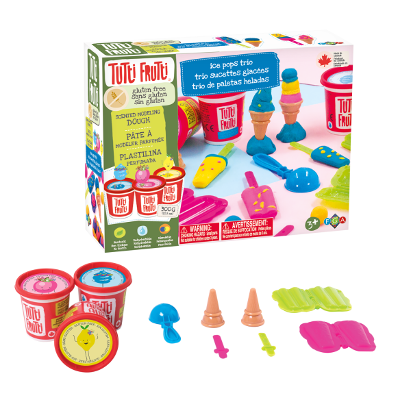 Tutti Frutti Tutti Frutti Modelling Dough Gluten Free Ice Pops Trio Kit