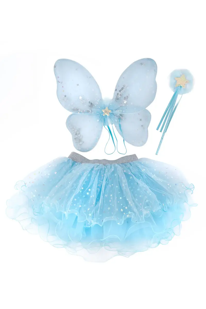 Great Pretenders Iridescent Celestial Fairy Wings, Tutu & Wand 4-6