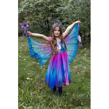 Great Pretenders Butterfly Twirl Dress & Wings & Headband Size 5-6