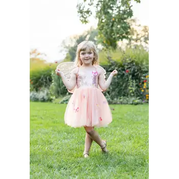 Great Pretenders Butterfly Bliss Dress, Peach Size 5-6