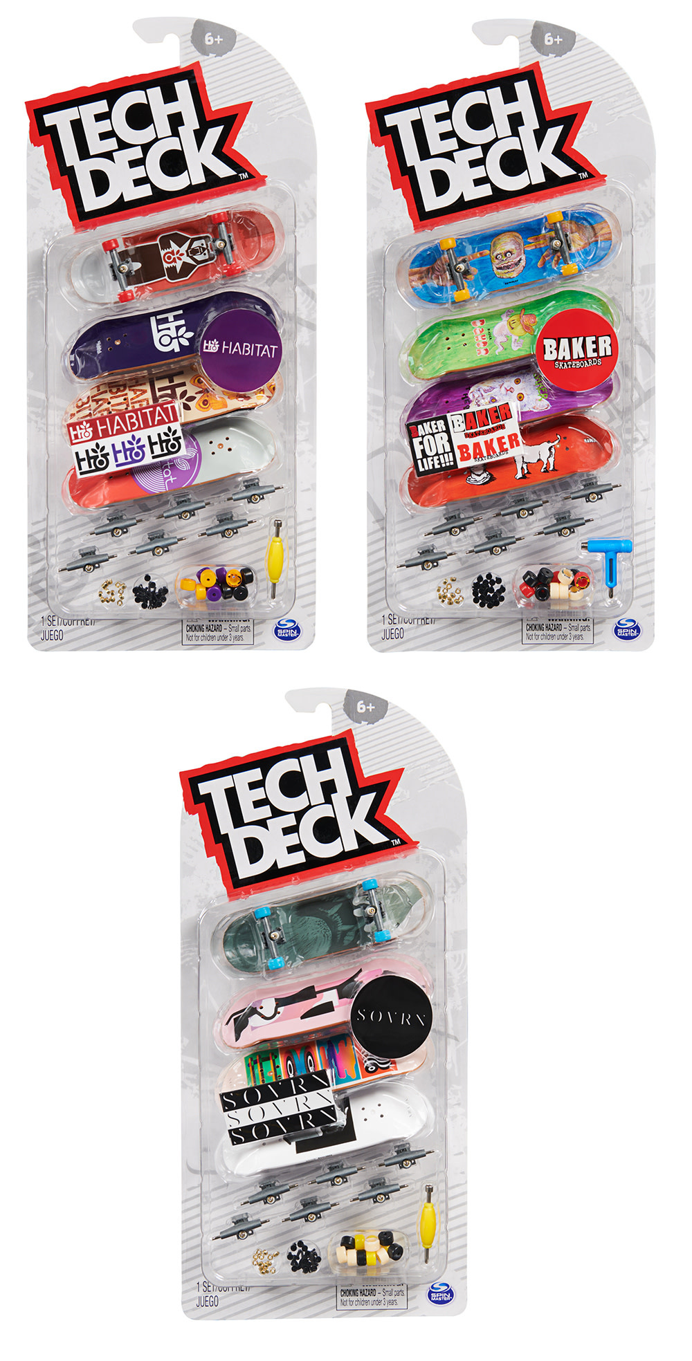 Tech Deck Finger Boards 4 Pack