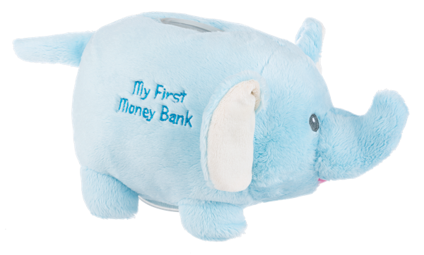 Ganz Elephant Money Bank Payton Blue