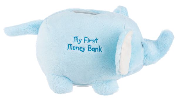 Ganz Elephant Money Bank Payton Blue
