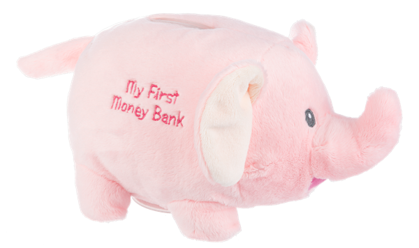 Ganz Elephant Money Bank Penny Pink