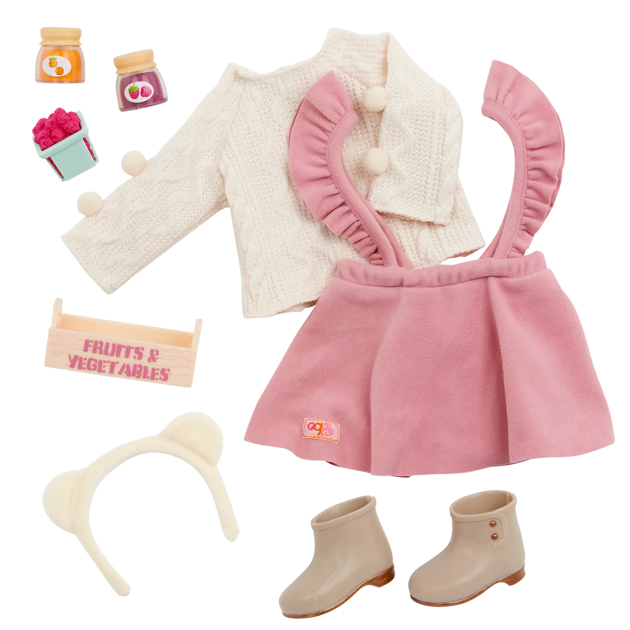 Our Generation Our Generation Doll Deluxe Outfit: Sweet as Jam Sweater & Skirt