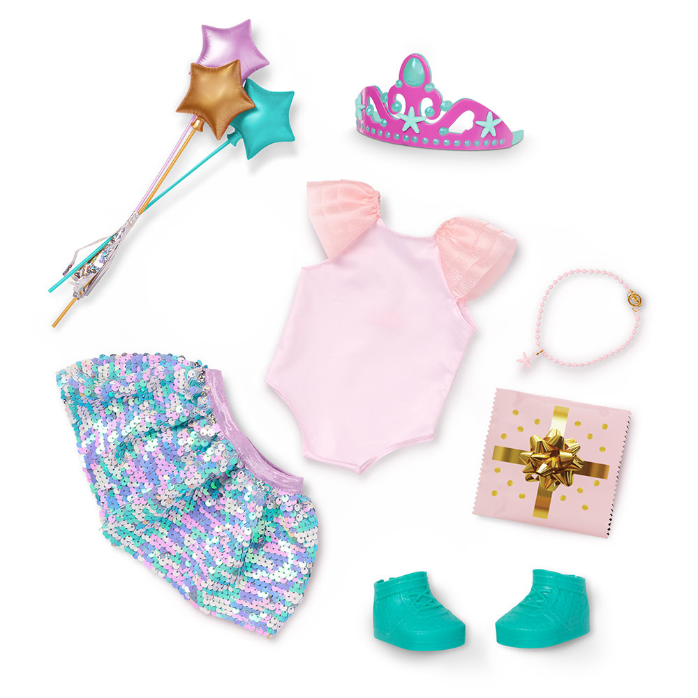 Our Generation Our Generation Doll Deluxe Outfit: Sequin Surprise Leotard and Skirt