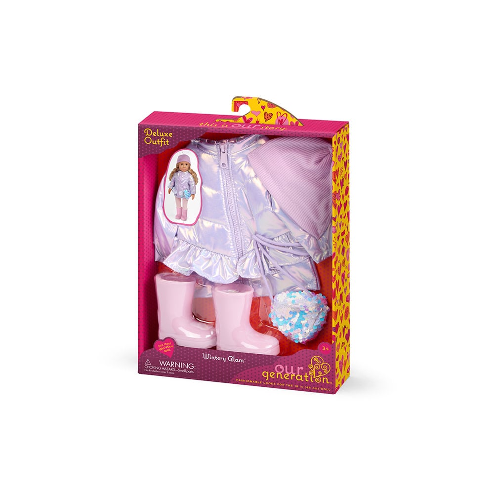 Our Generation Our Generation Doll Deluxe Outfit: Wintery Glam Puffer Coat