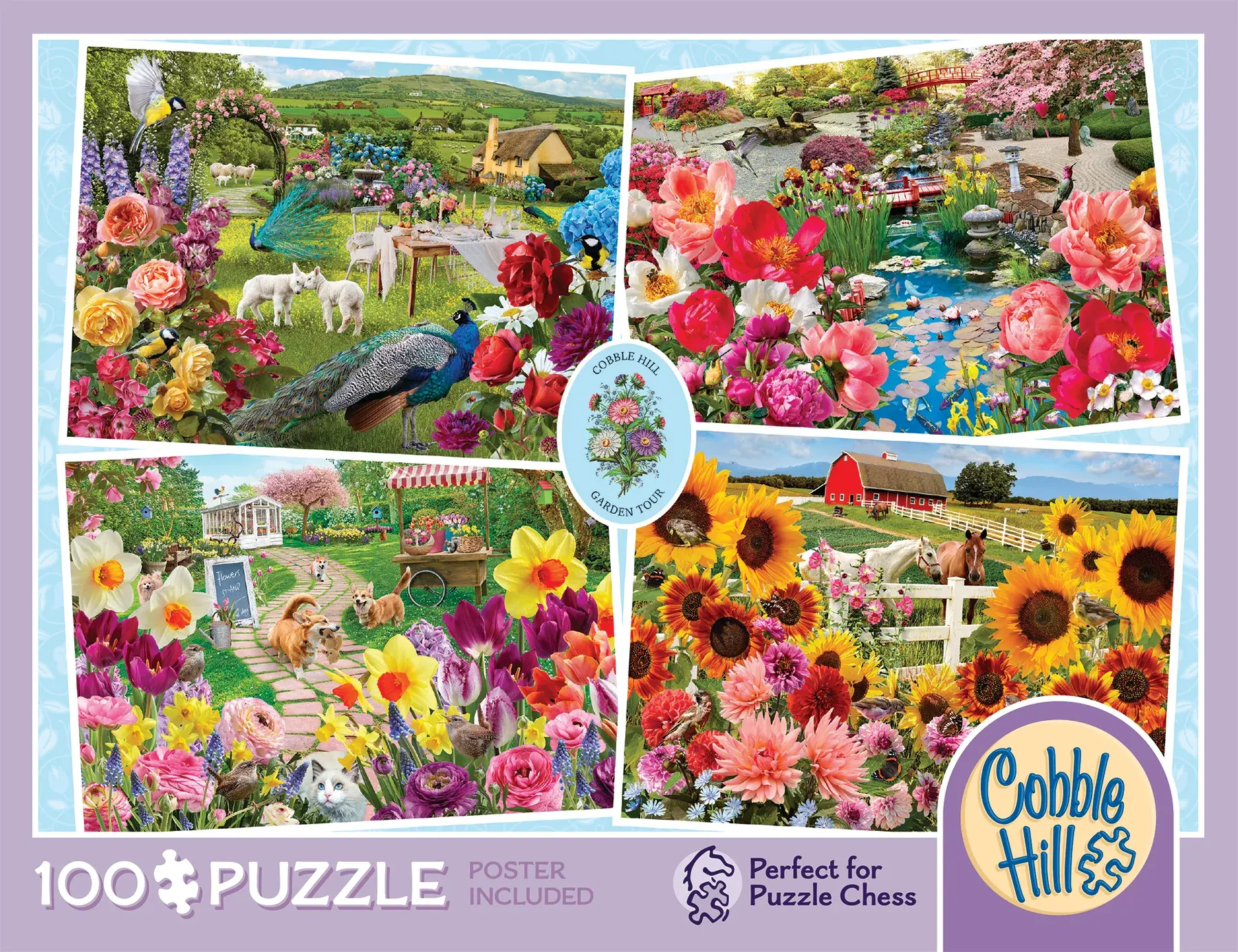 Cobble Hill Puzzles Cobble Hill Puzzle 100pc Garden Tour