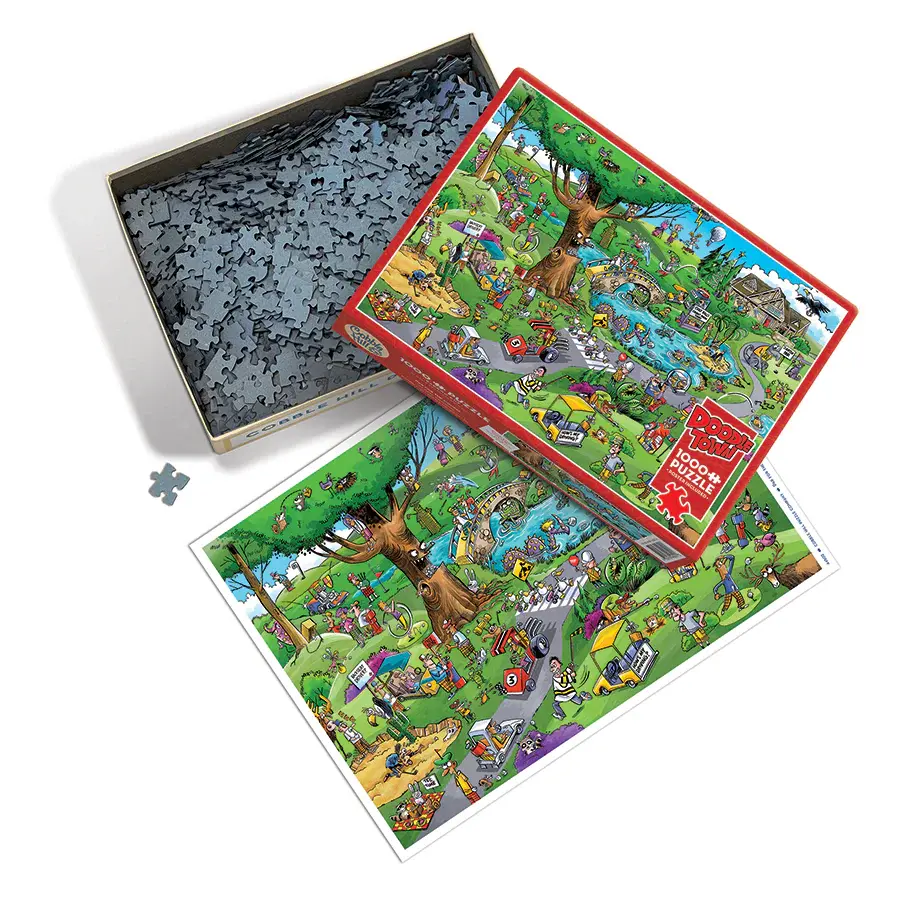 Cobble Hill Puzzles Cobble Hill Puzzle 1000pc DoodleTown: Par for the Course