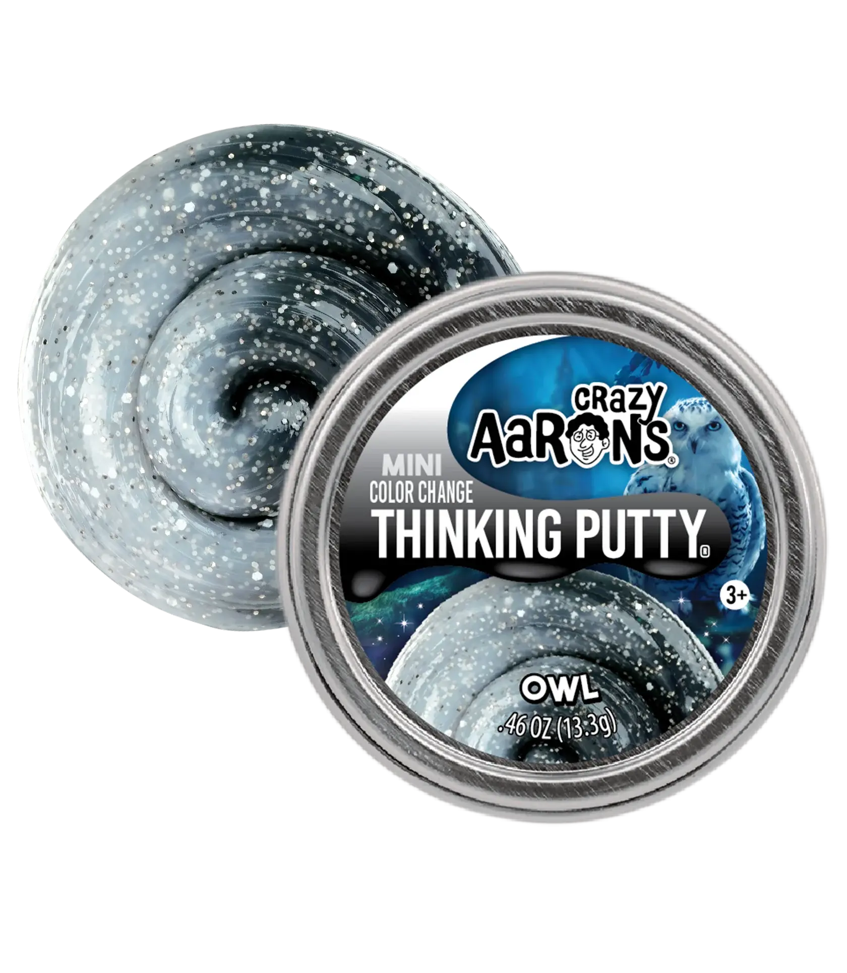 Crazy Aaron Crazy Aaron's Thinking Putty Mini Tin Owl