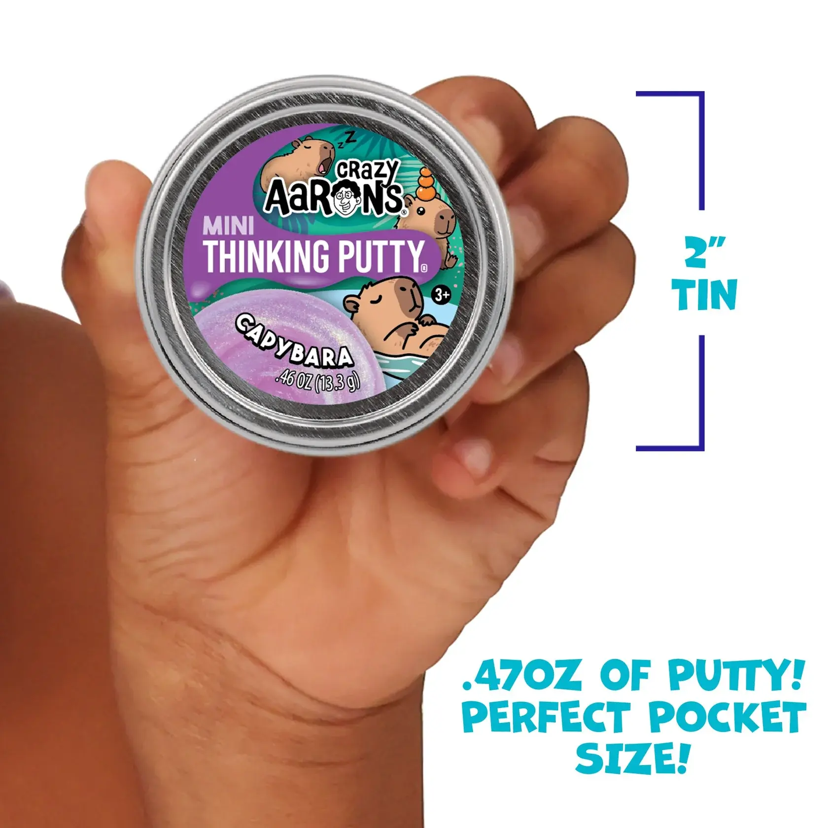 Crazy Aaron Crazy Aaron's Thinking Putty Mini Tin Capybara