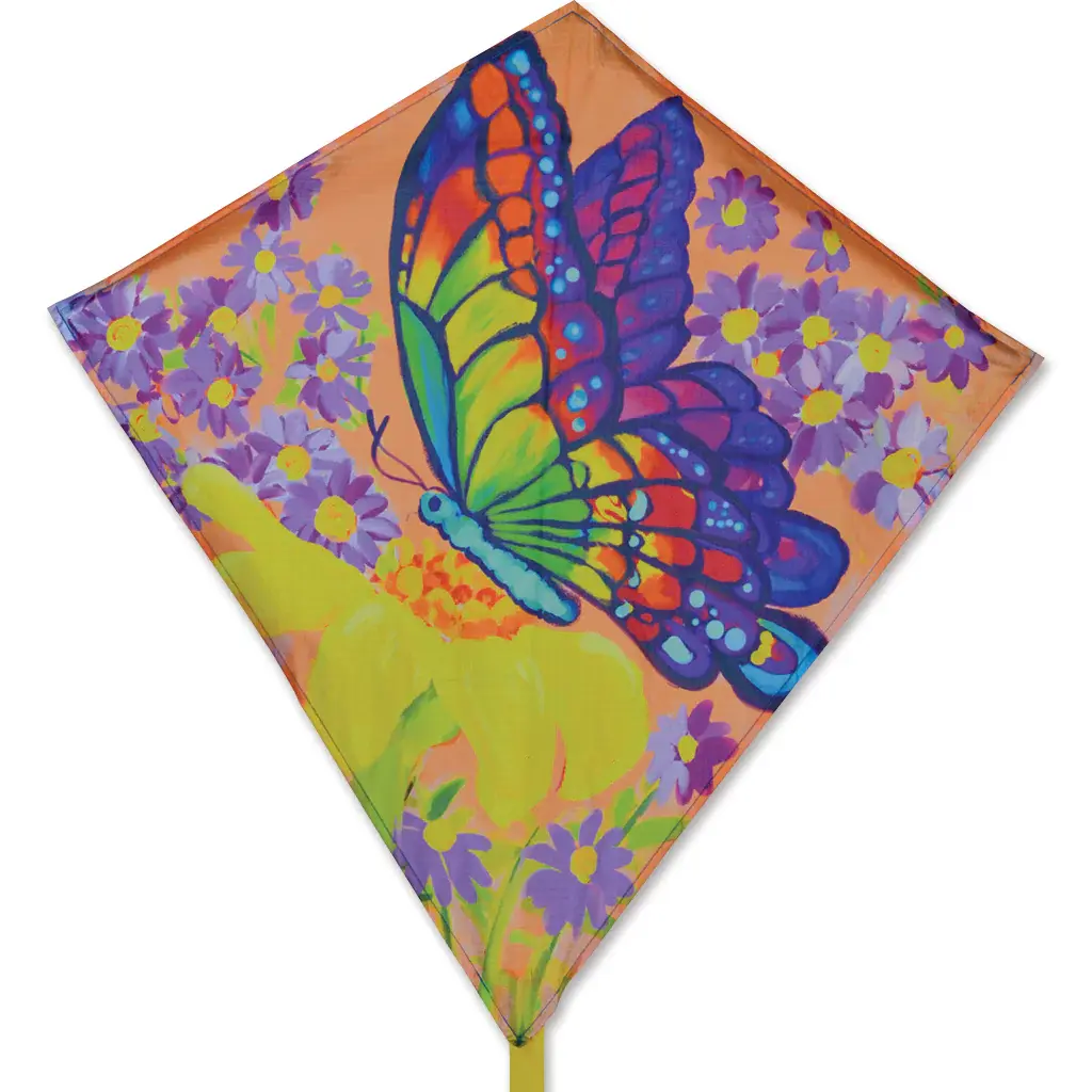 Premier Kite 25" Diamond Butterfly & Wildflowers