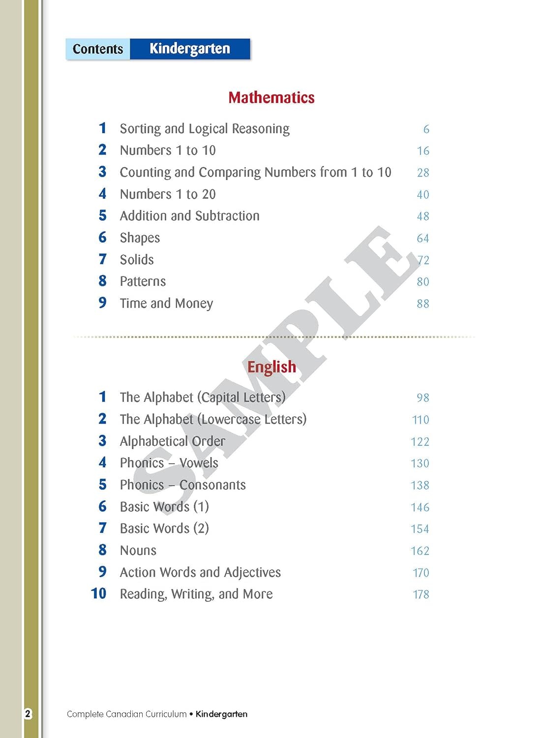 Complete Canadian Curriculum Kindergarten: Enriched