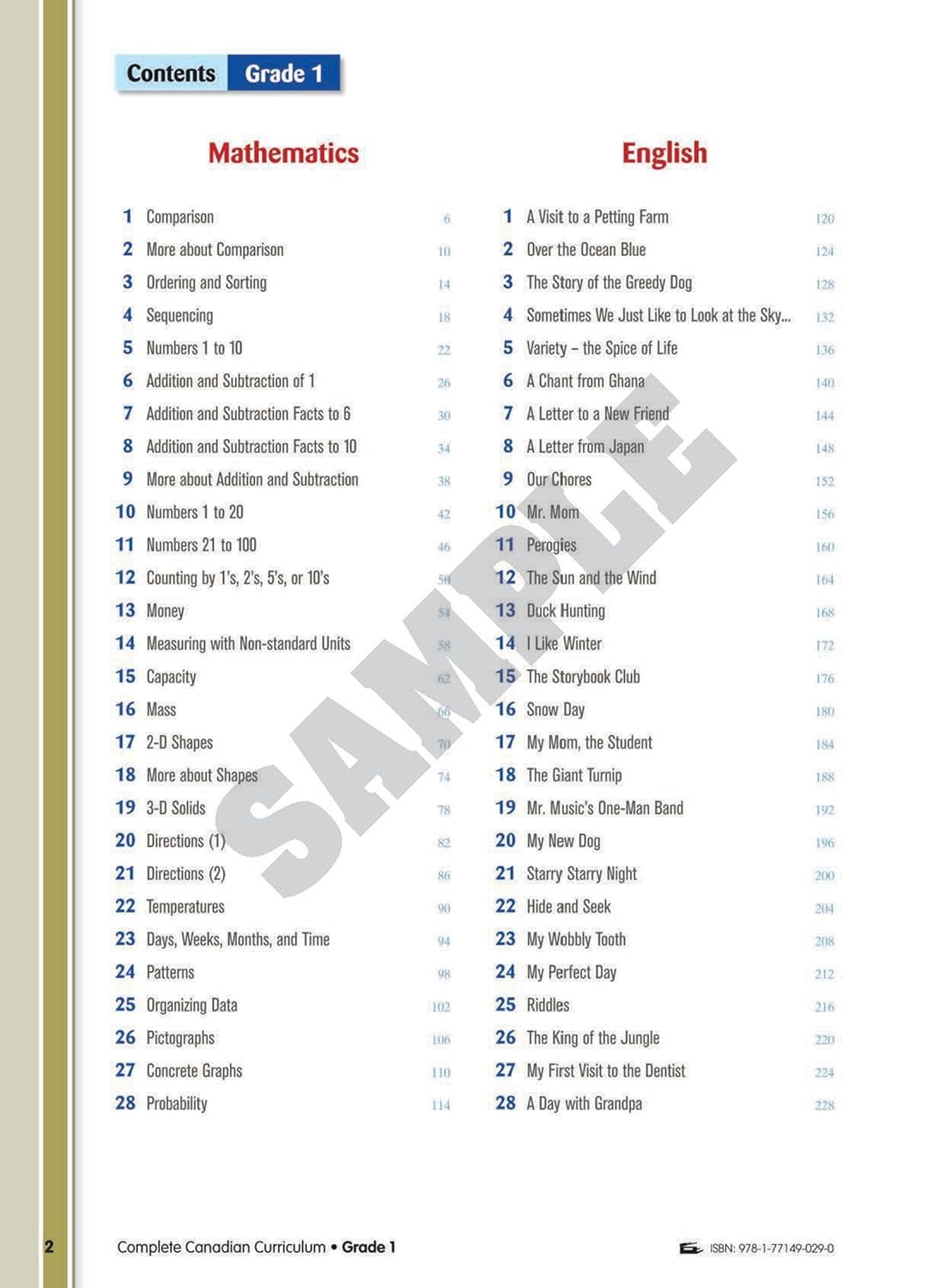 Complete Canadian Curriculum Grade 1: Enriched