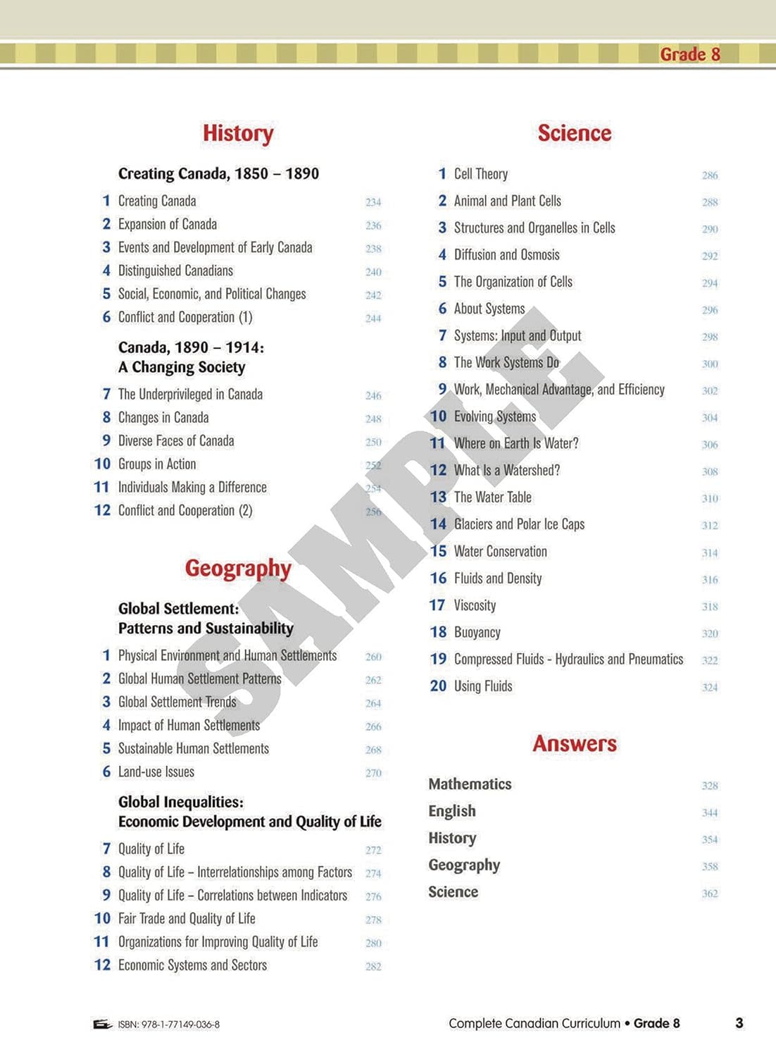 Complete Canadian Curriculum Grade 8: Enriched