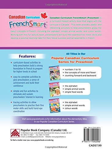Canadian Curriculum Frenchsmart: Preschool
