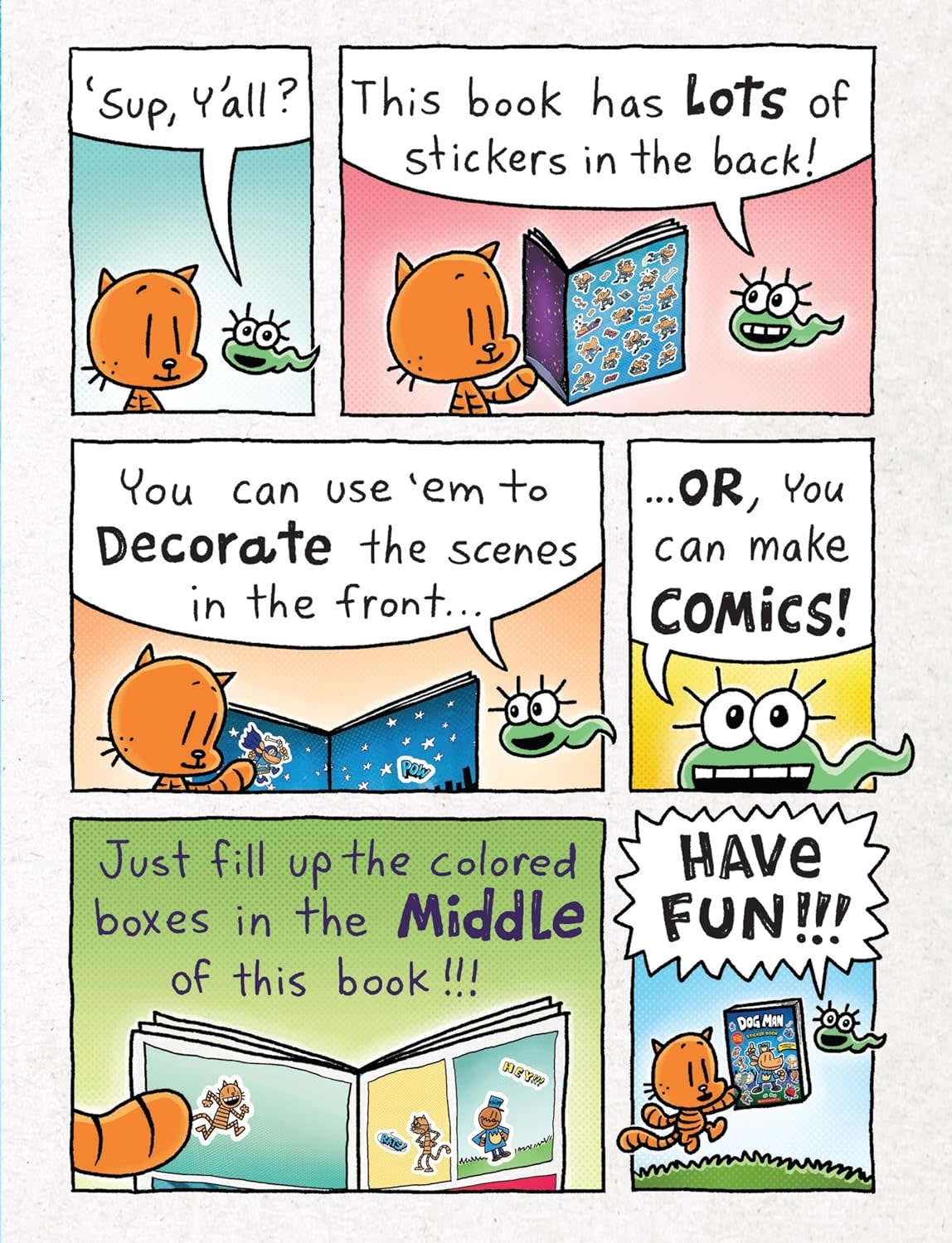 Scholastic Dog Man Sticker Book