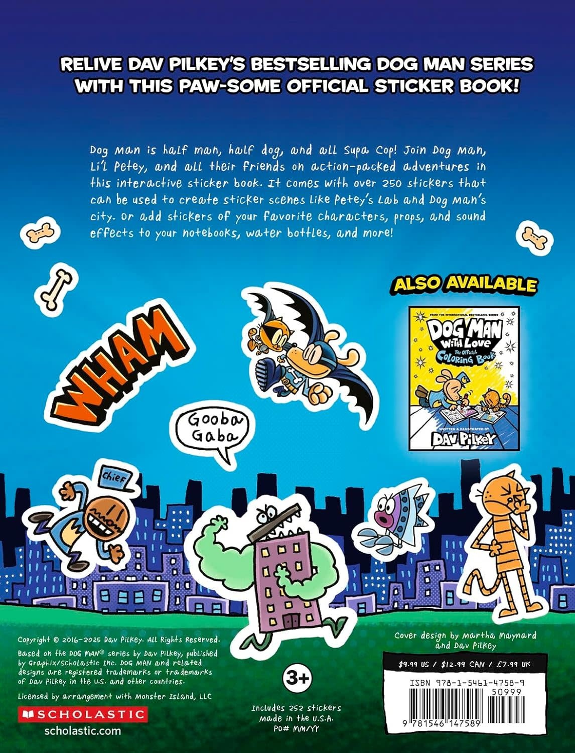 Scholastic Dog Man Sticker Book
