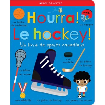 French Book Hourra! Le hockey! Un livre de sports canadiens H is for Hockey Board Book