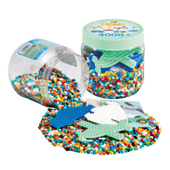 Hama Beads 4K Beads with Pegboard Green Jar