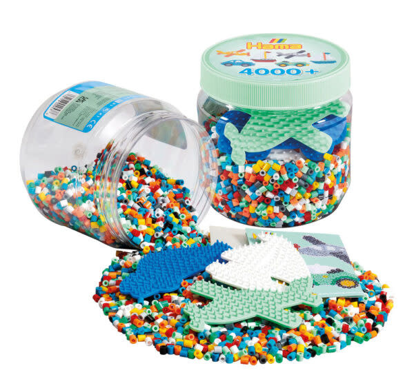 Hama Beads 4K Beads with Pegboard Green Jar