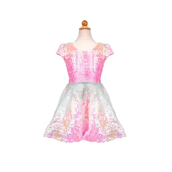 Great Pretenders Sequins Sorbet Swirl Skater Dress Size 5-6