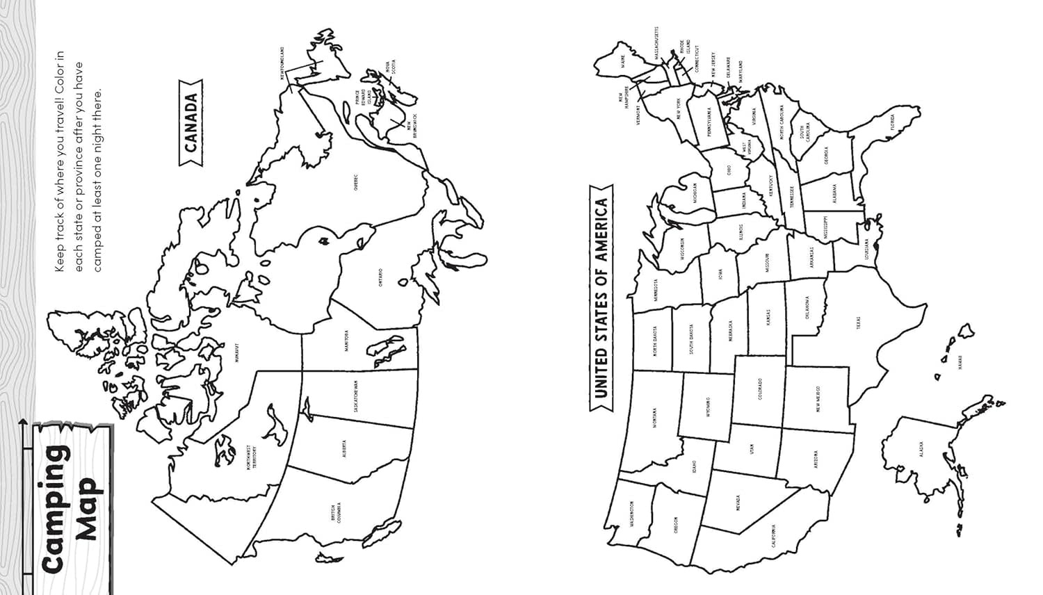 Let's Go Camping: A Journal and Logbook for Kids