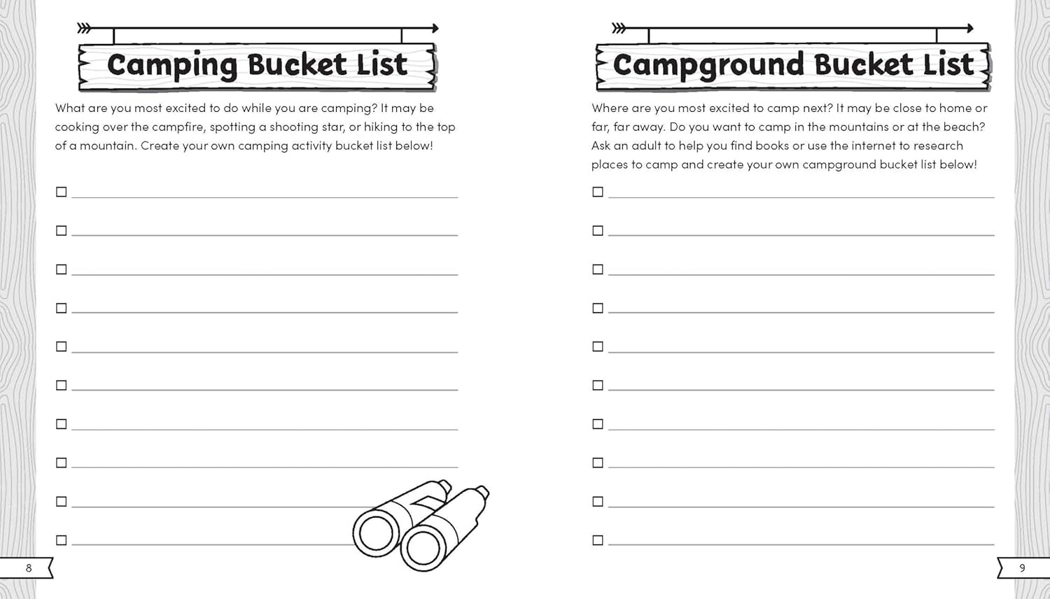 Let's Go Camping: A Journal and Logbook for Kids