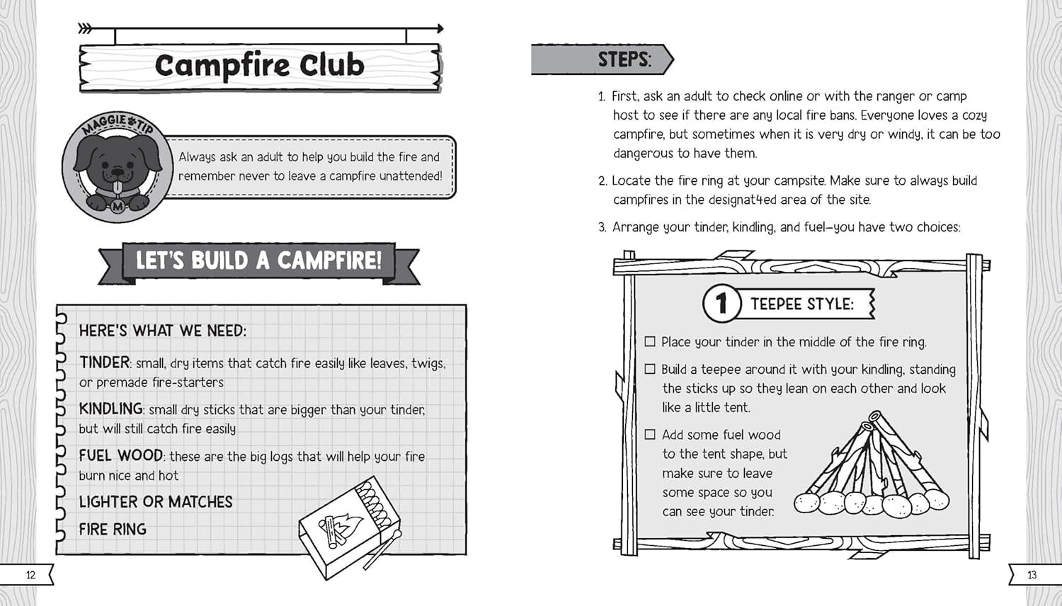 Let's Go Camping: A Journal and Logbook for Kids