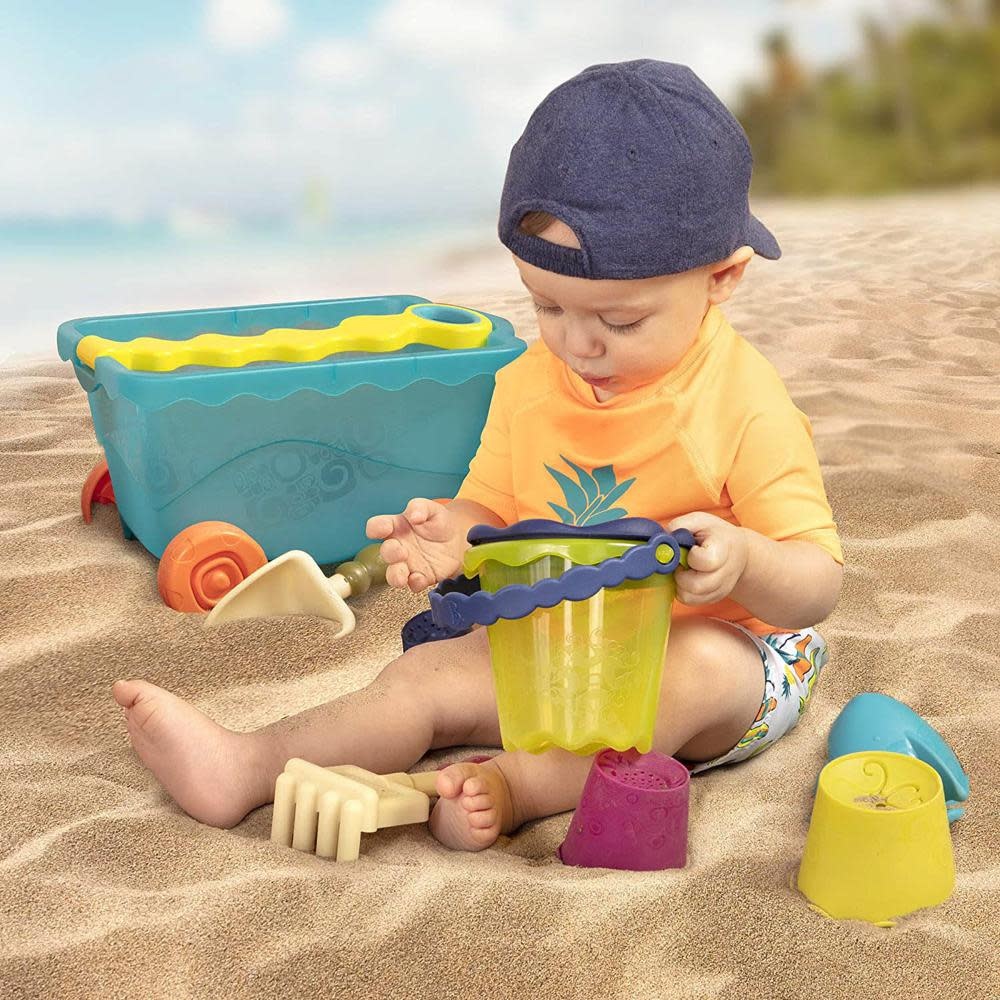 B.Summer Beach Wavy-Wagon Clear Blue